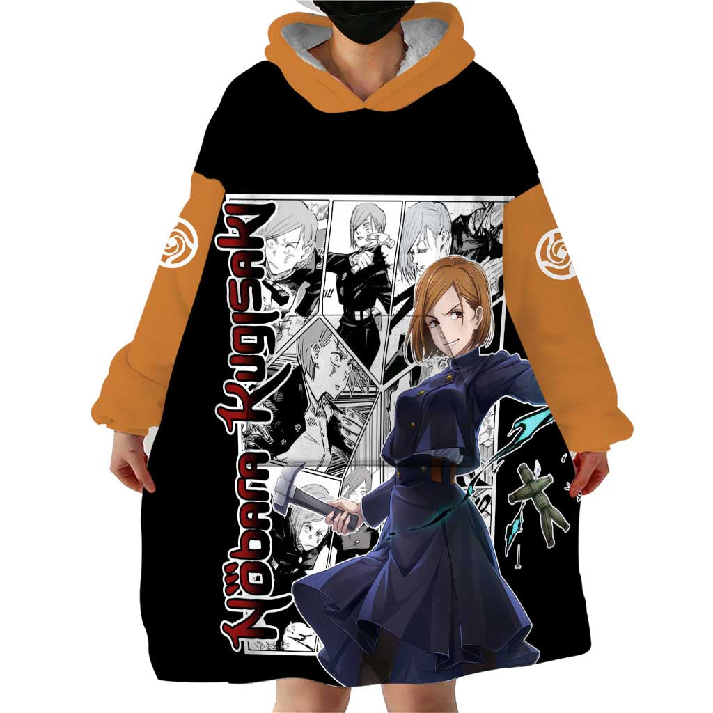 Nobara Kugisaki - Jujustu Kaisen Wearable Blanket Hoodie Anime Mix Manga Style