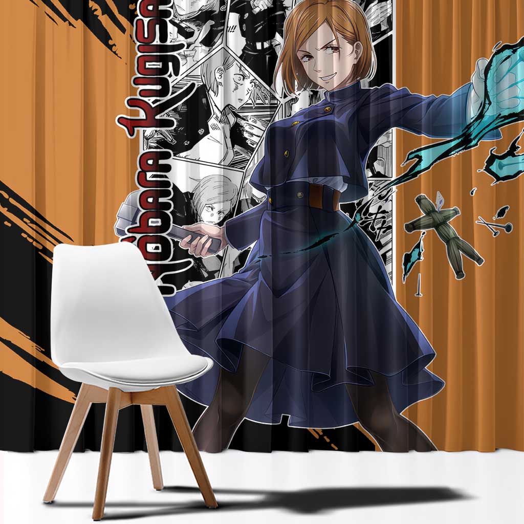 Nobara Kugisaki - Jujustu Kaisen Window Curtain Anime Mix Manga Style