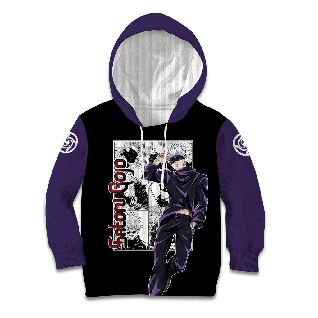 Satoru Gojo - Jujutsu Kaisen Kid Hoodie Anime Mix Manga Style