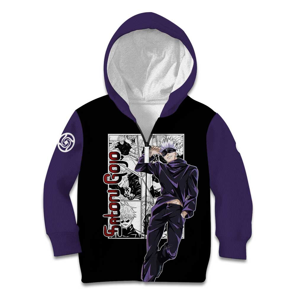 Satoru Gojo - Jujutsu Kaisen Kid Hoodie Anime Mix Manga Style