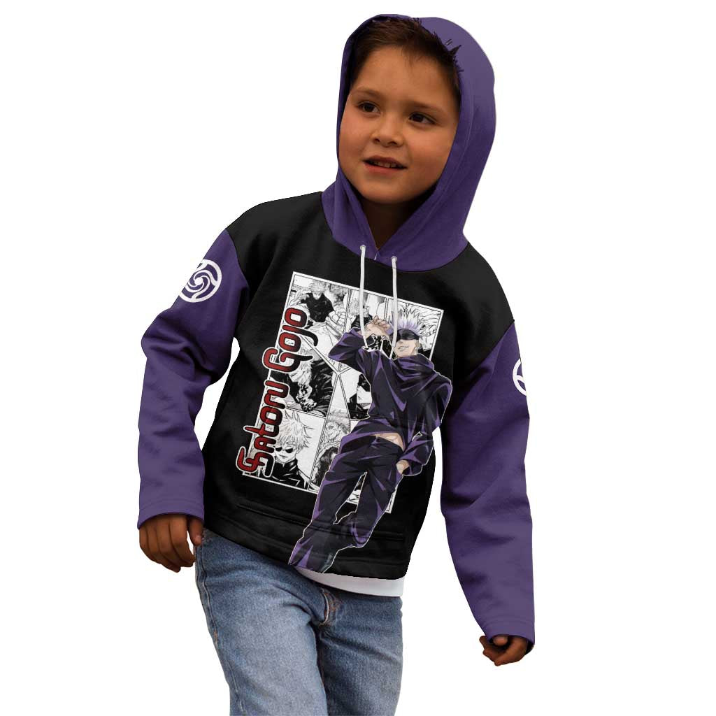 Satoru Gojo - Jujutsu Kaisen Kid Hoodie Anime Mix Manga Style