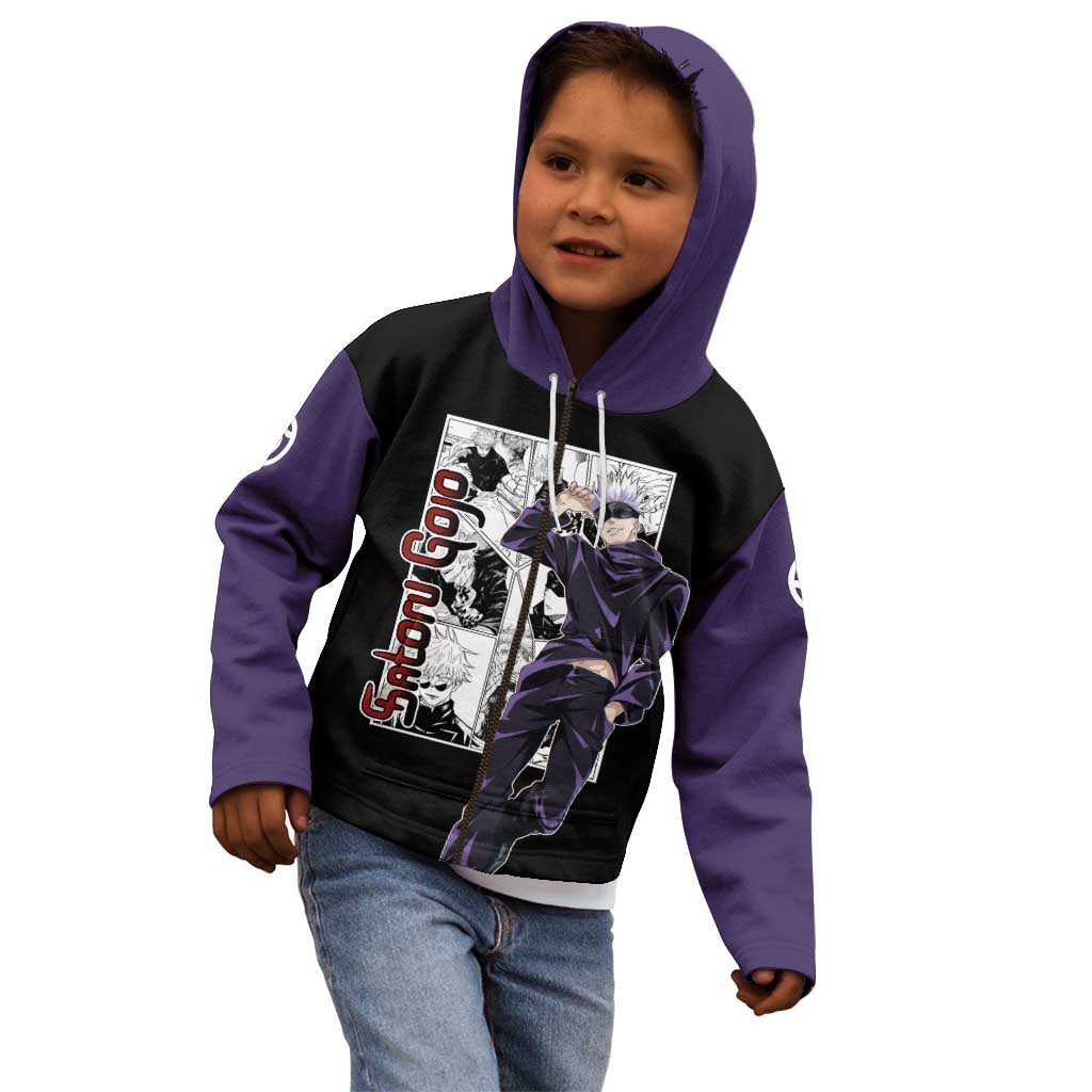 Satoru Gojo - Jujutsu Kaisen Kid Hoodie Anime Mix Manga Style