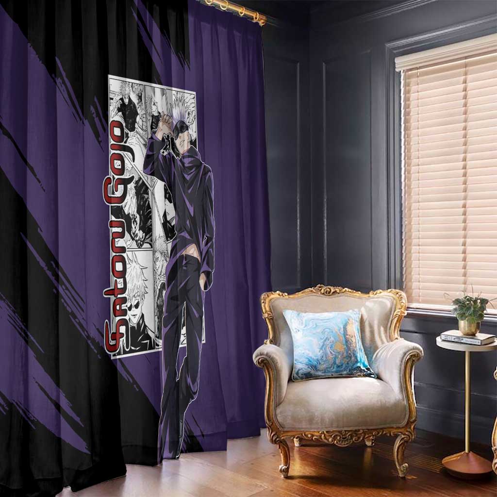 Satoru Gojo - Jujutsu Kaisen Window Curtain Anime Mix Manga Style