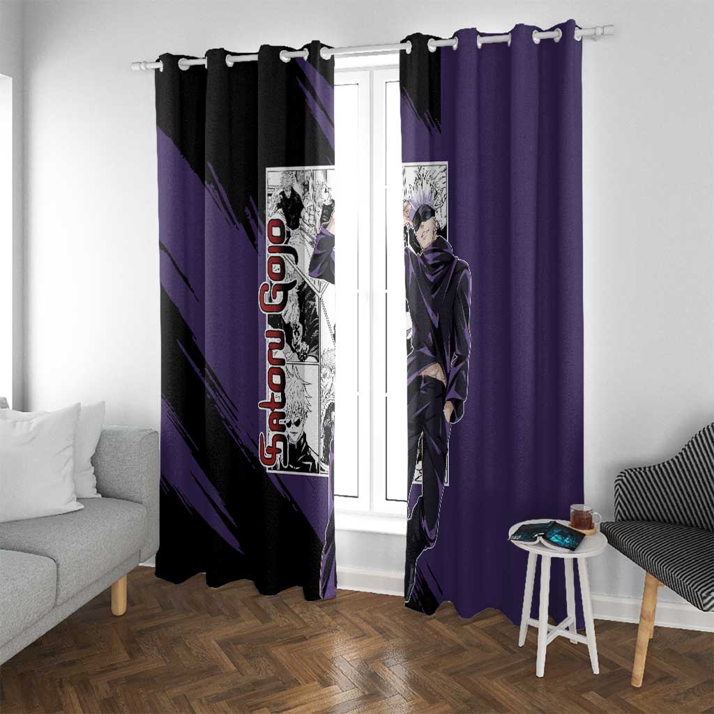 Satoru Gojo - Jujutsu Kaisen Window Curtain Anime Mix Manga Style