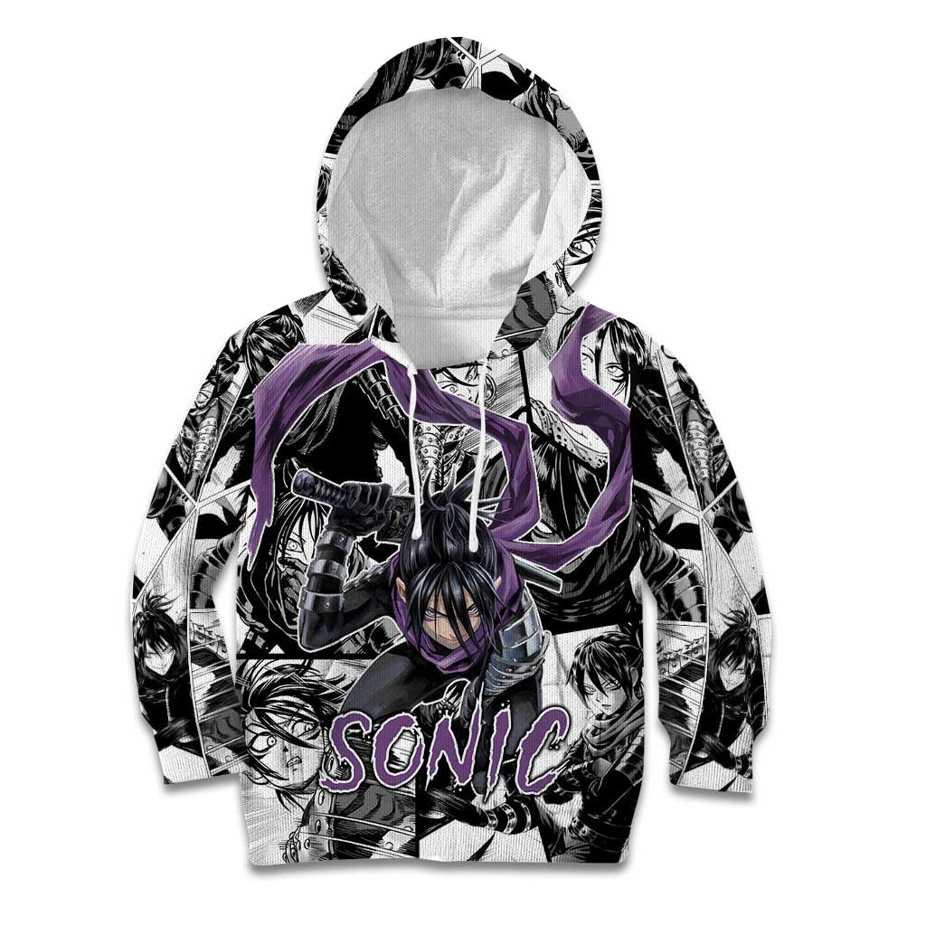 Sonic - One Punch Man Kid Hoodie Anime Mix Manga Style