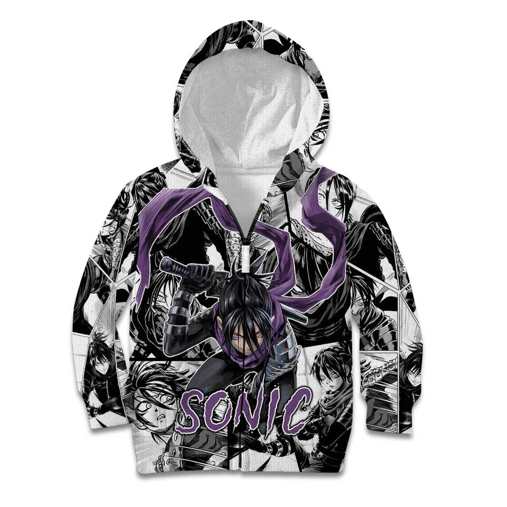 Sonic - One Punch Man Kid Hoodie Anime Mix Manga Style