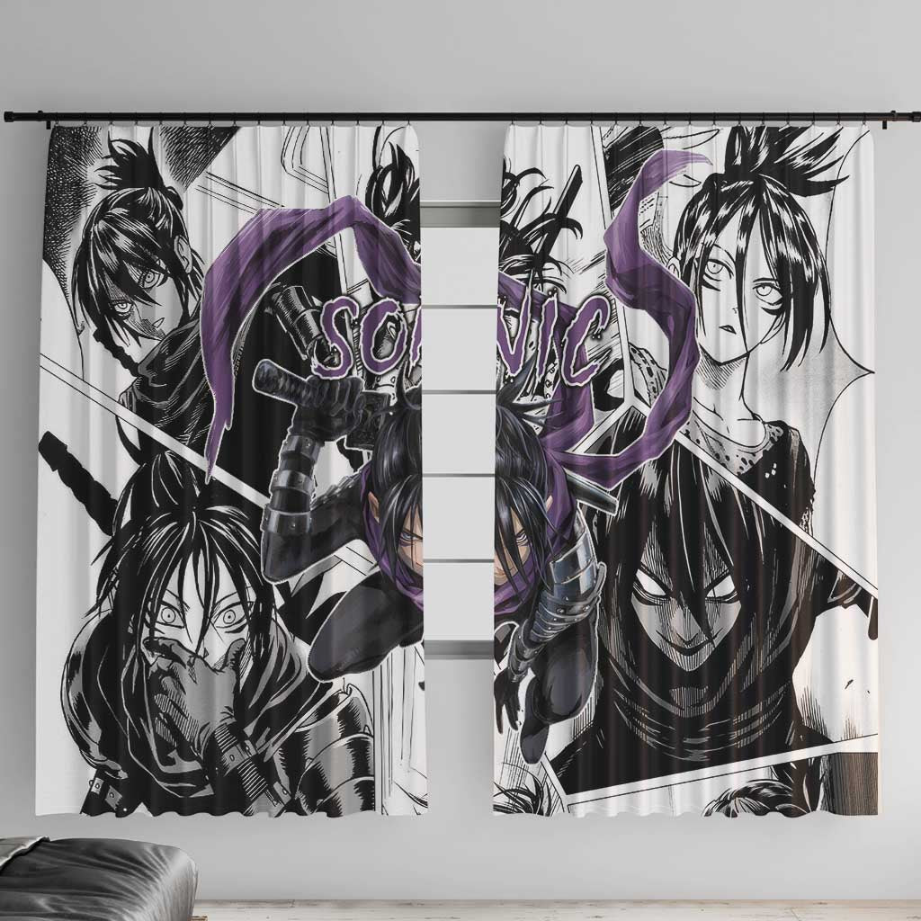 Sonic - One Punch Man Window Curtain Anime Mix Manga Style
