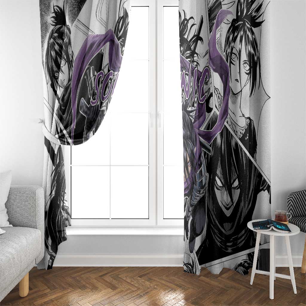 Sonic - One Punch Man Window Curtain Anime Mix Manga Style