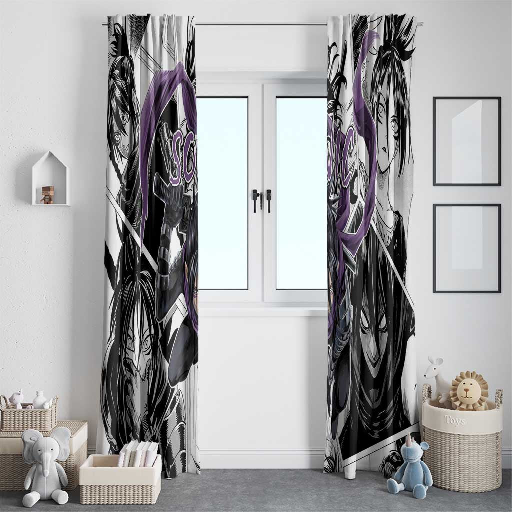 Sonic - One Punch Man Window Curtain Anime Mix Manga Style
