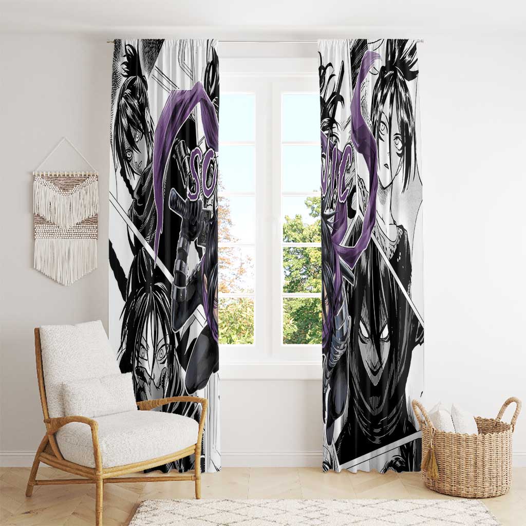Sonic - One Punch Man Window Curtain Anime Mix Manga Style