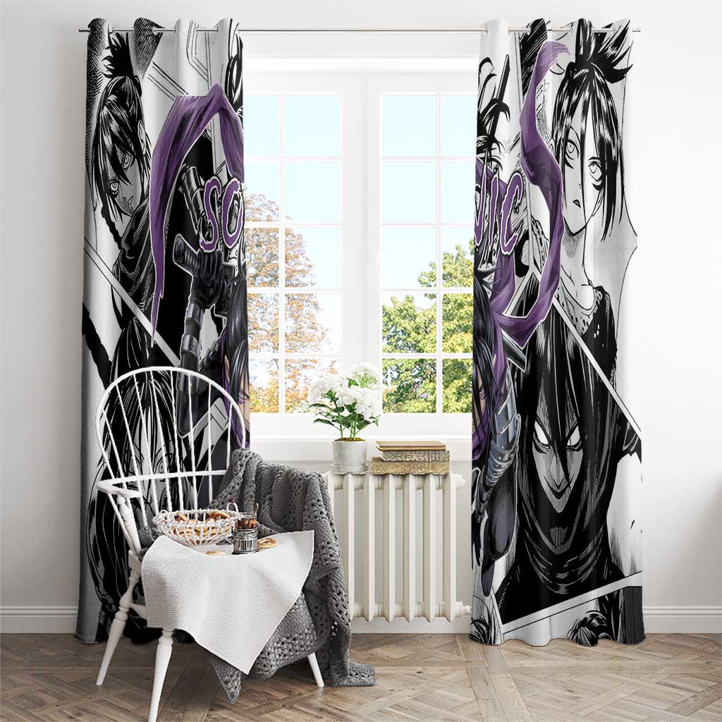 Sonic - One Punch Man Window Curtain Anime Mix Manga Style