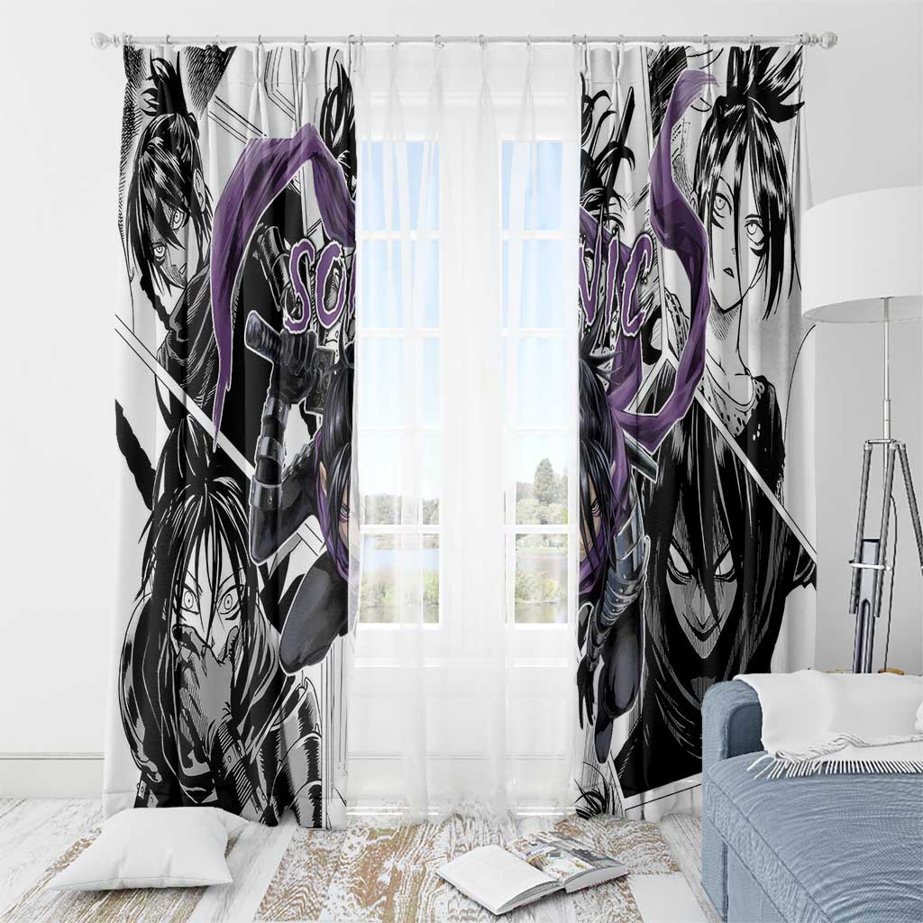 Sonic - One Punch Man Window Curtain Anime Mix Manga Style