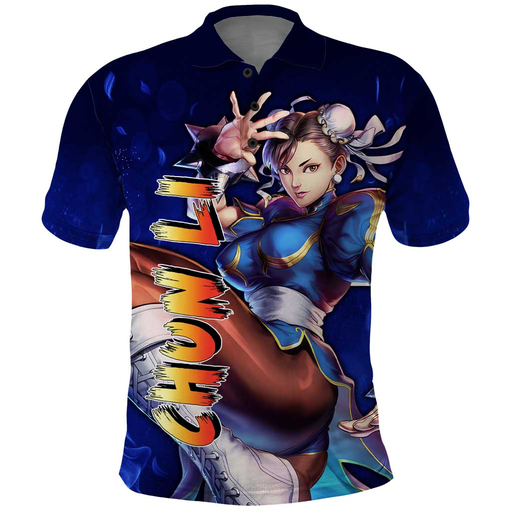 Chun Li - Street Fighter Polo Shirt Anime Mix Manga Style