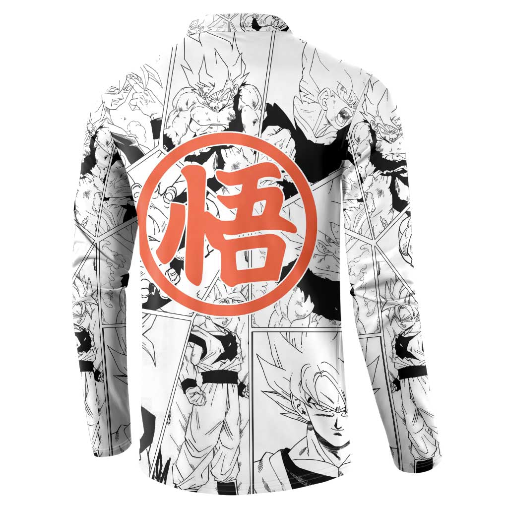 Goku Super Saiyan 2 - Dragon Ball Button Sweatshirt Anime Mix Manga Style