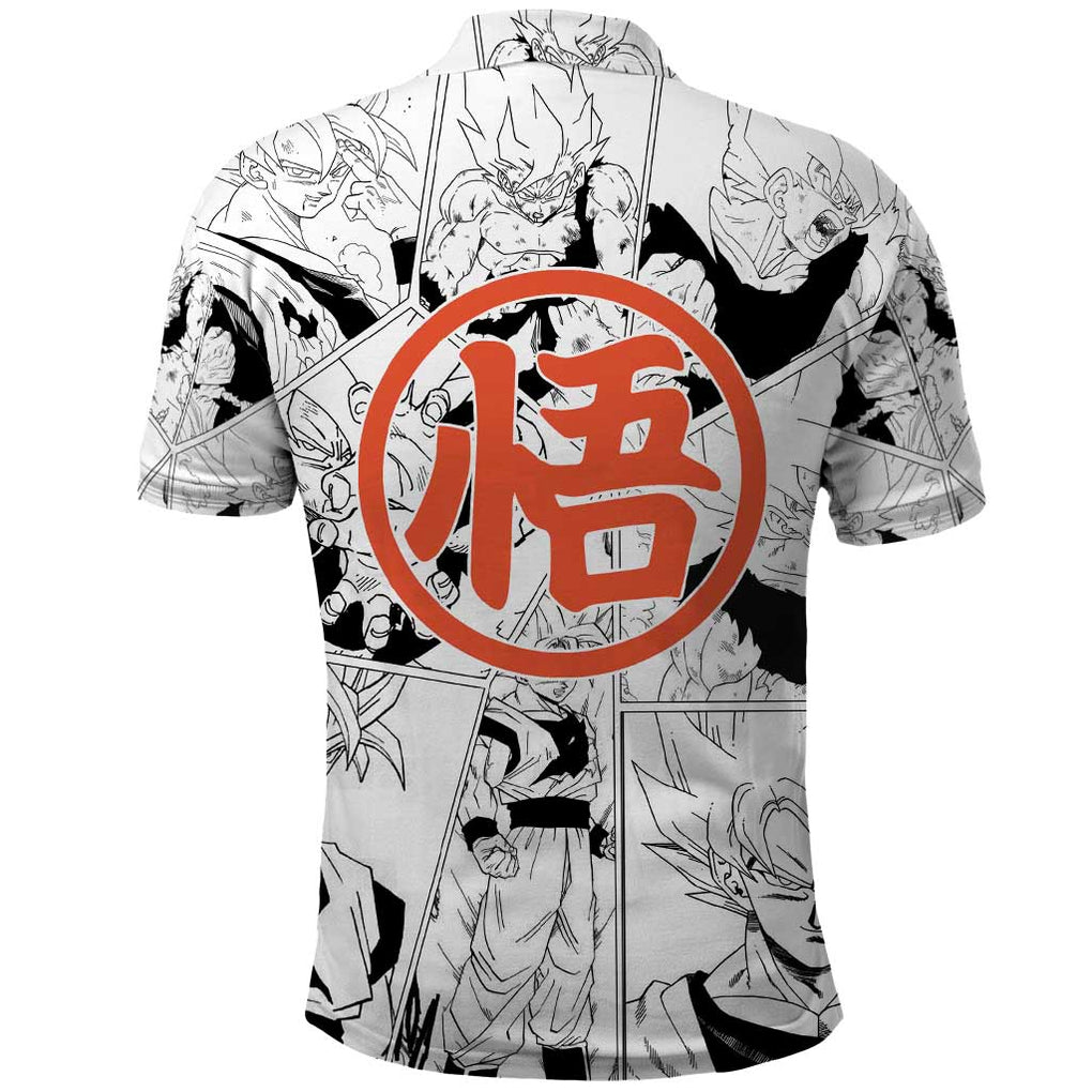Goku Super Saiyan 2 - Dragon Ball Polo Shirt Anime Mix Manga Style