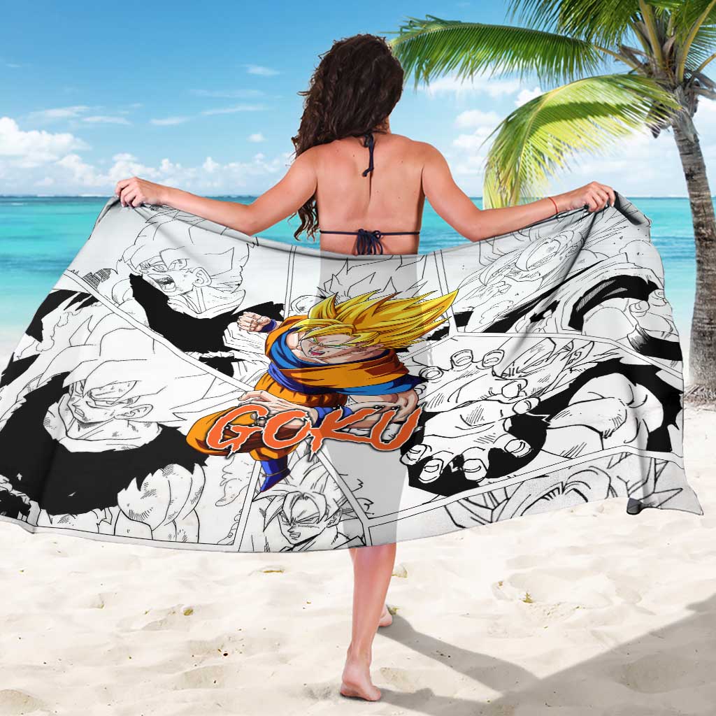 Goku Super Saiyan 2 - Dragon Ball Sarong Anime Mix Manga Style