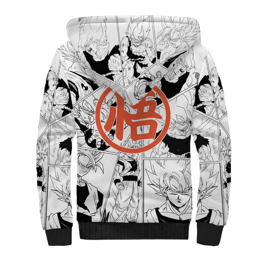 Goku Super Saiyan 2 - Dragon Ball Sherpa Hoodie Anime Mix Manga Style