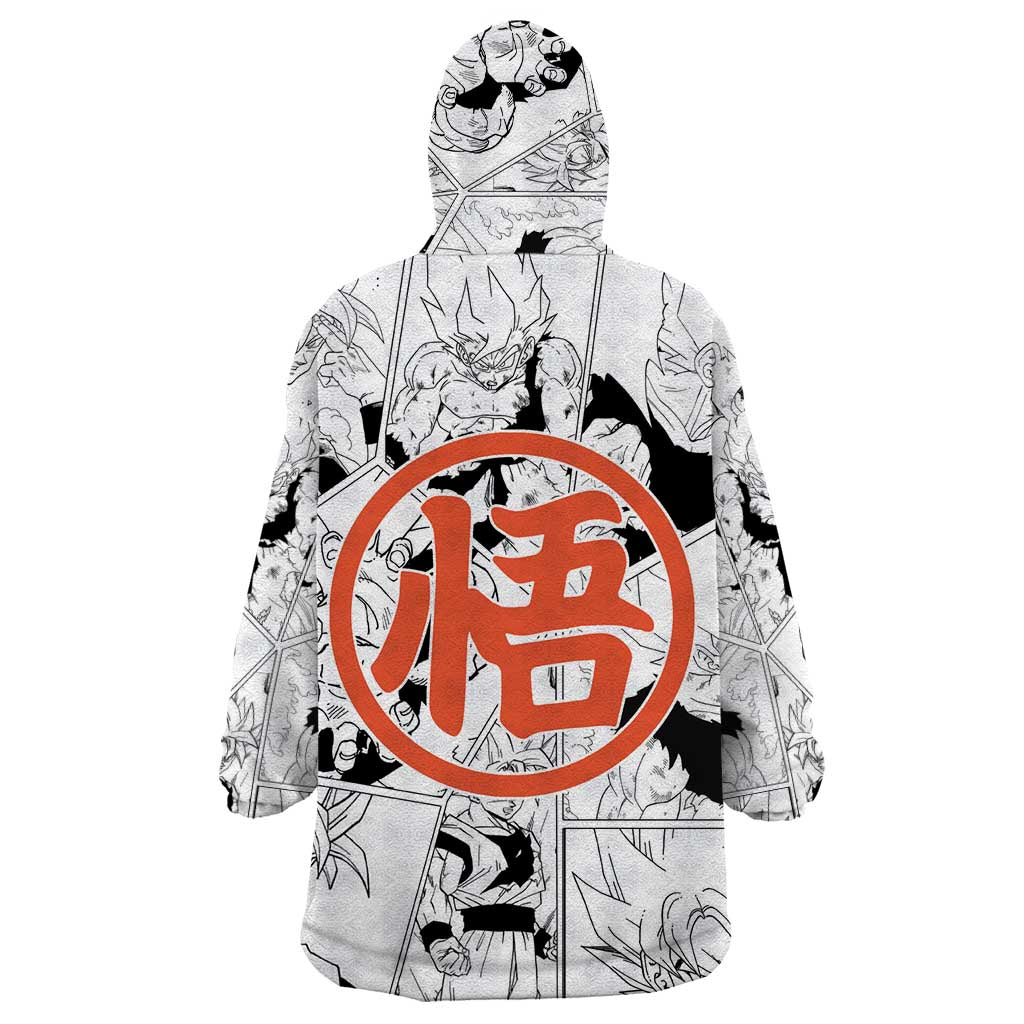 Goku Super Saiyan 2 - Dragon Ball Wearable Blanket Hoodie Anime Mix Manga Style