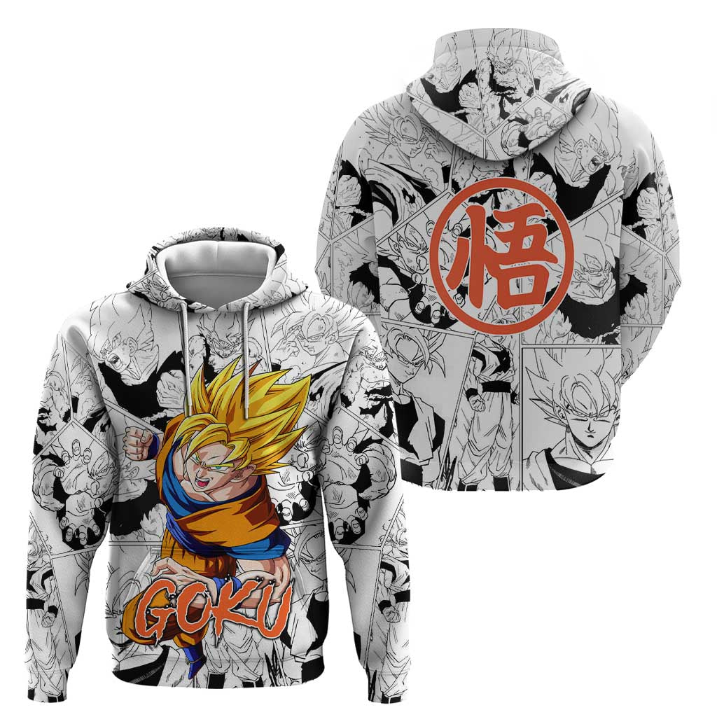 Goku Super Saiyan 2 - Dragon Ball Zip Hoodie Anime Mix Manga Style