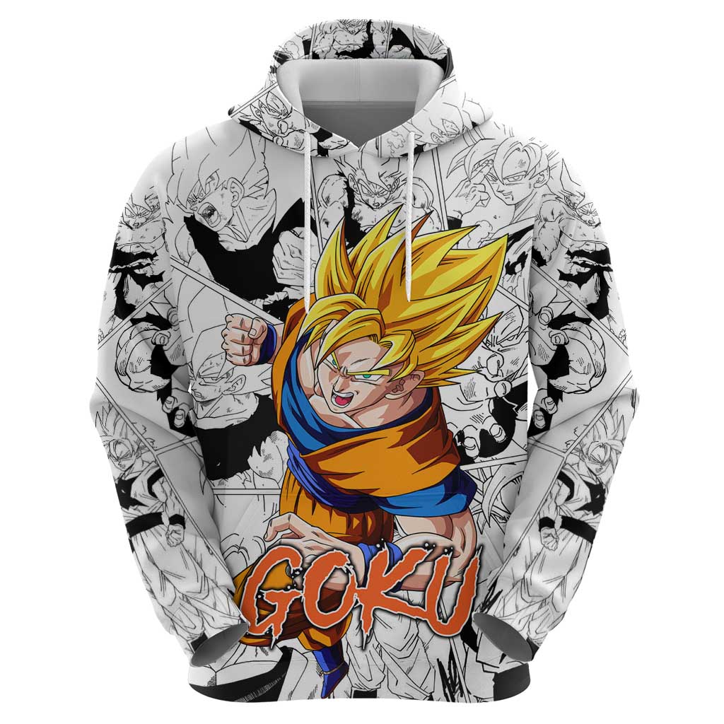 Goku Super Saiyan 2 - Dragon Ball Zip Hoodie Anime Mix Manga Style