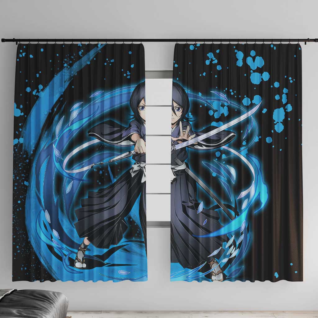 Rukia Kuchiki -  Bleach Window Curtain Anime Style