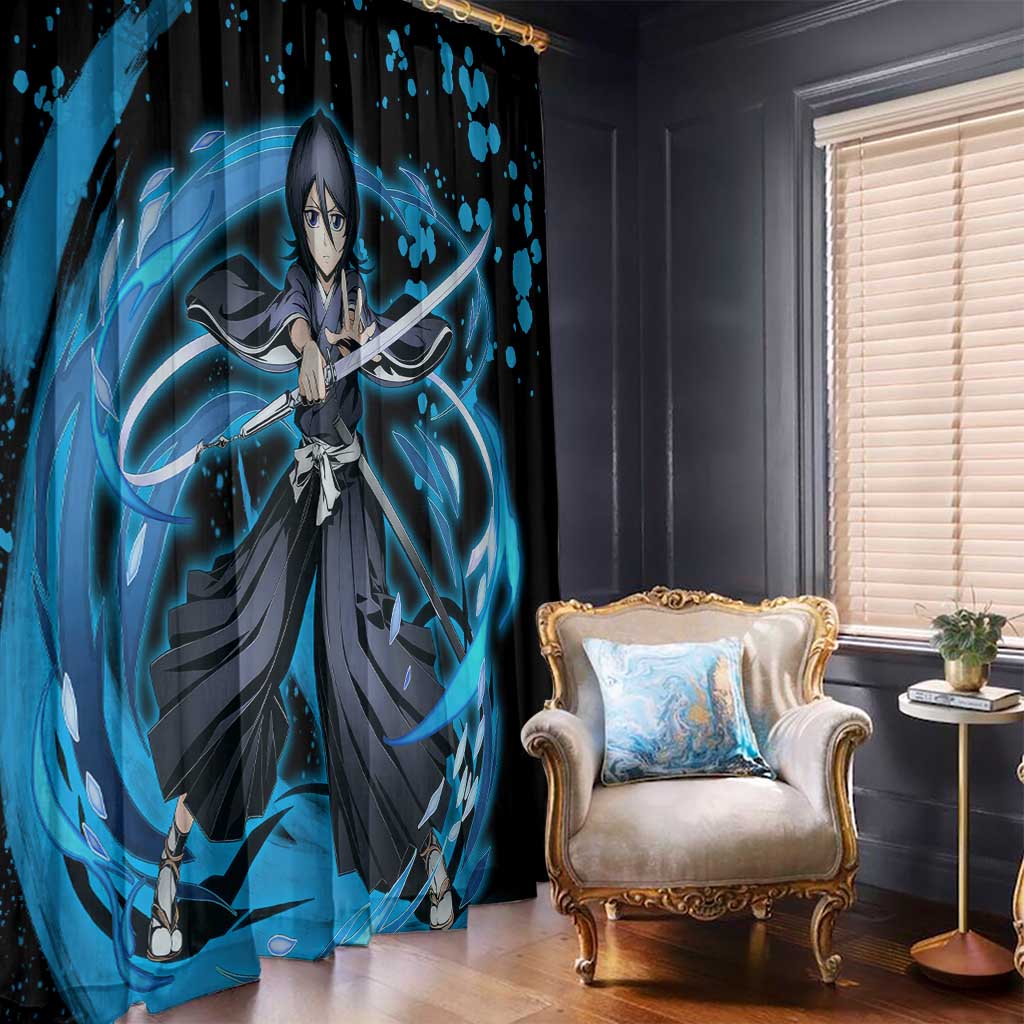 Rukia Kuchiki -  Bleach Window Curtain Anime Style