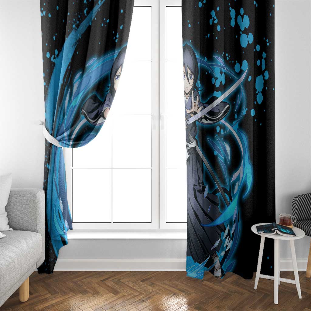 Rukia Kuchiki -  Bleach Window Curtain Anime Style