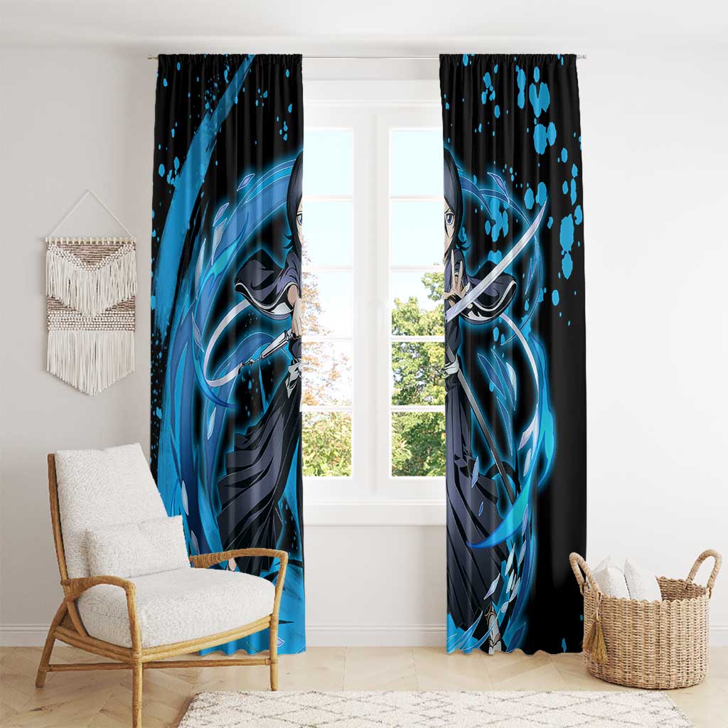 Rukia Kuchiki -  Bleach Window Curtain Anime Style