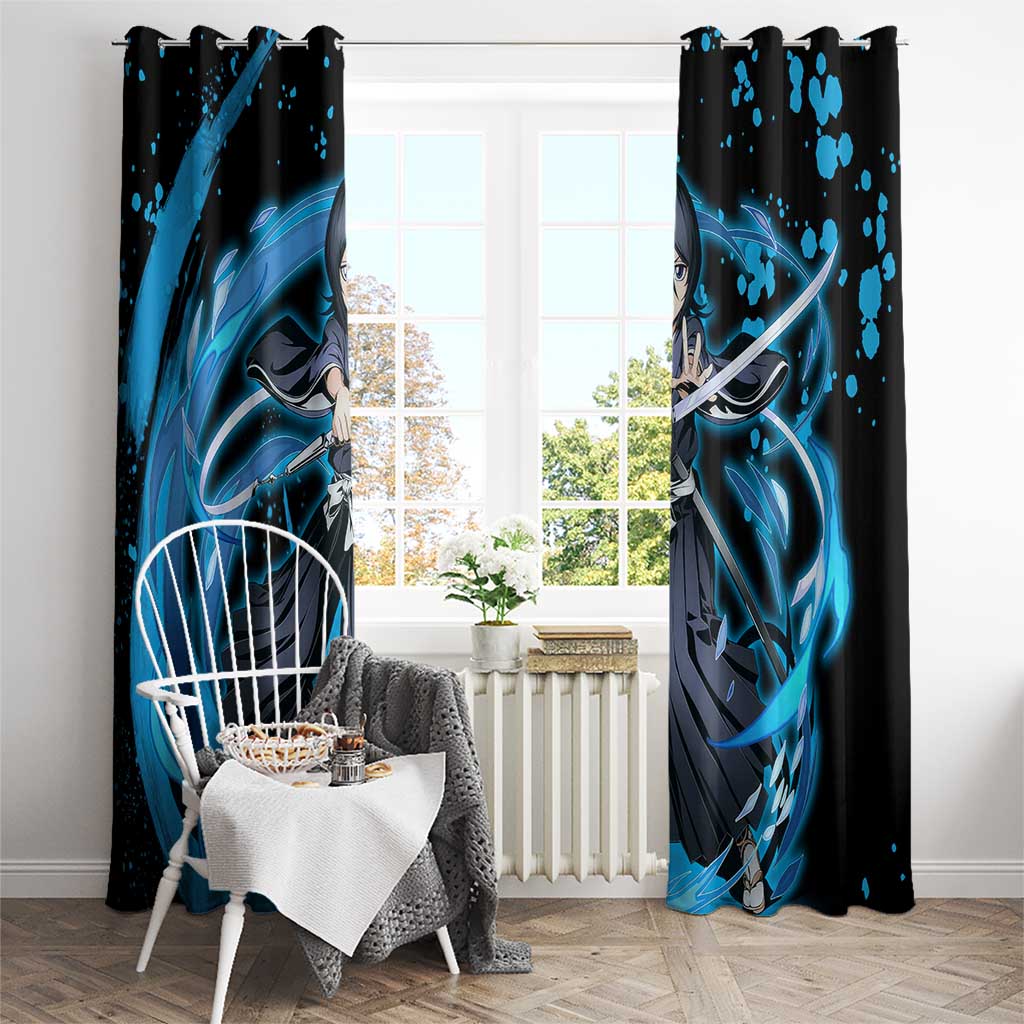 Rukia Kuchiki -  Bleach Window Curtain Anime Style