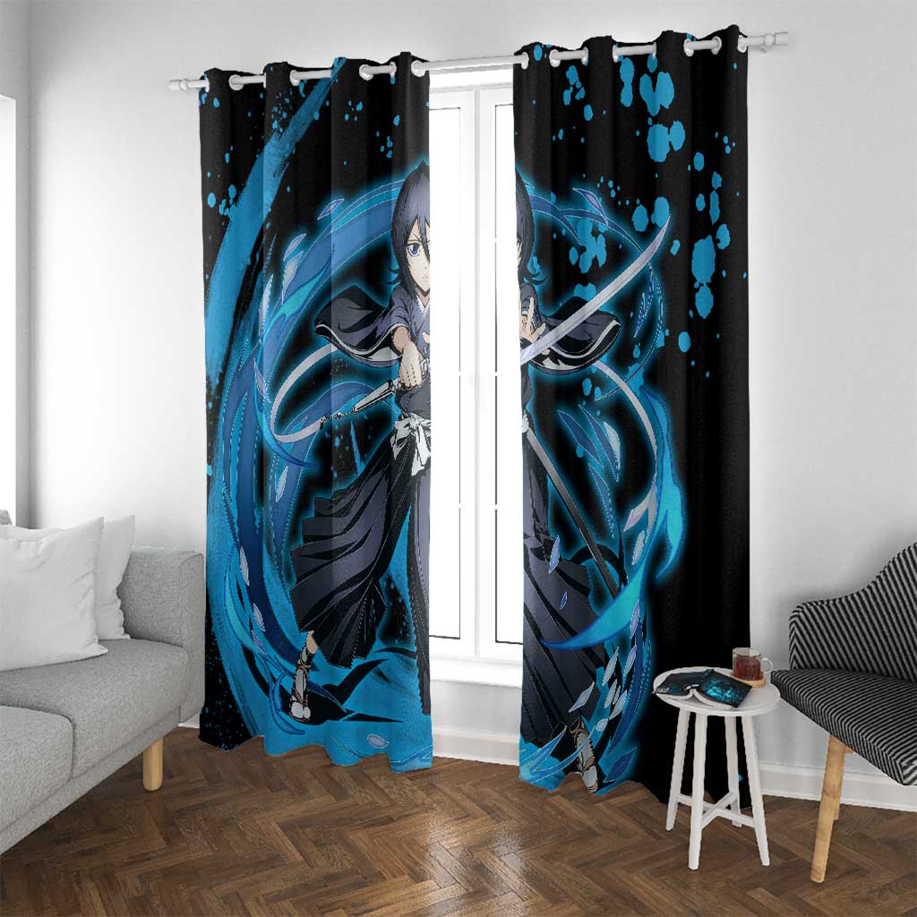 Rukia Kuchiki -  Bleach Window Curtain Anime Style