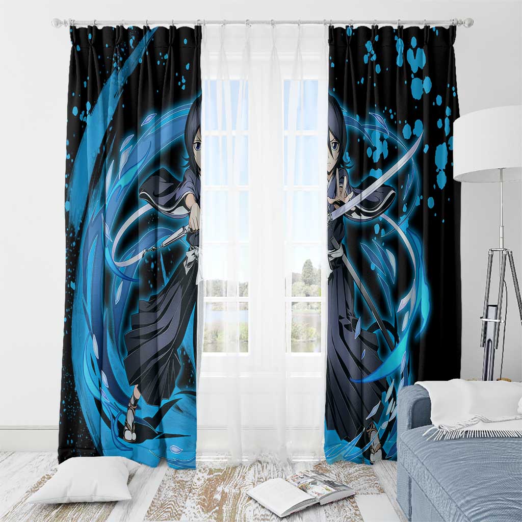 Rukia Kuchiki -  Bleach Window Curtain Anime Style