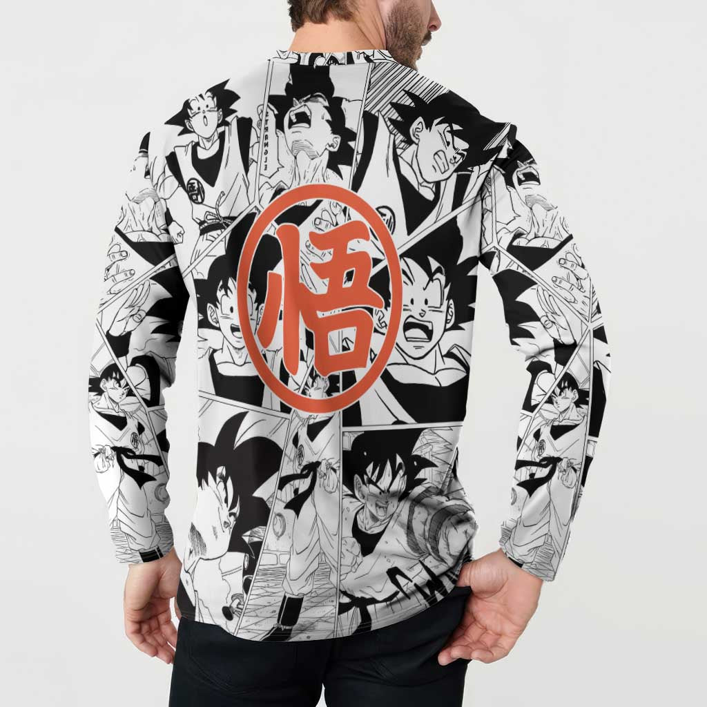Goku - Dragon Ball Button Sweatshirt Anime Style