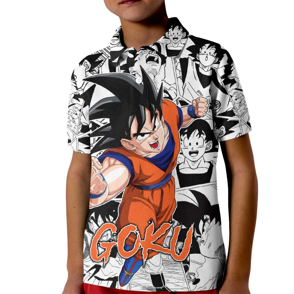 Goku - Dragon Ball Kid Polo Shirt Anime Style