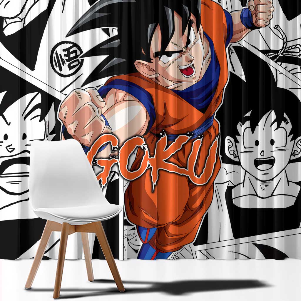 Goku - Dragon Ball Window Curtain Anime Style