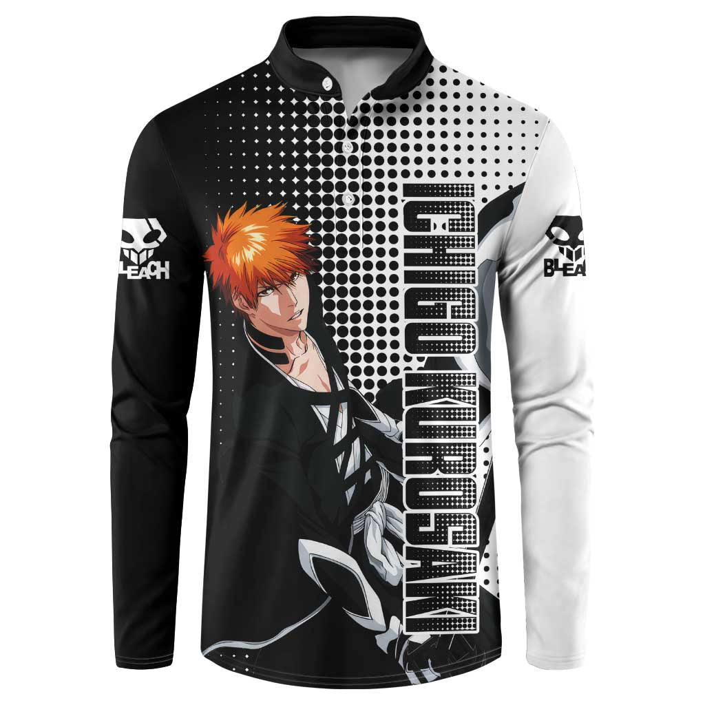 Ichigo - Bleach Button Sweatshirt Anime Mix Manga Style