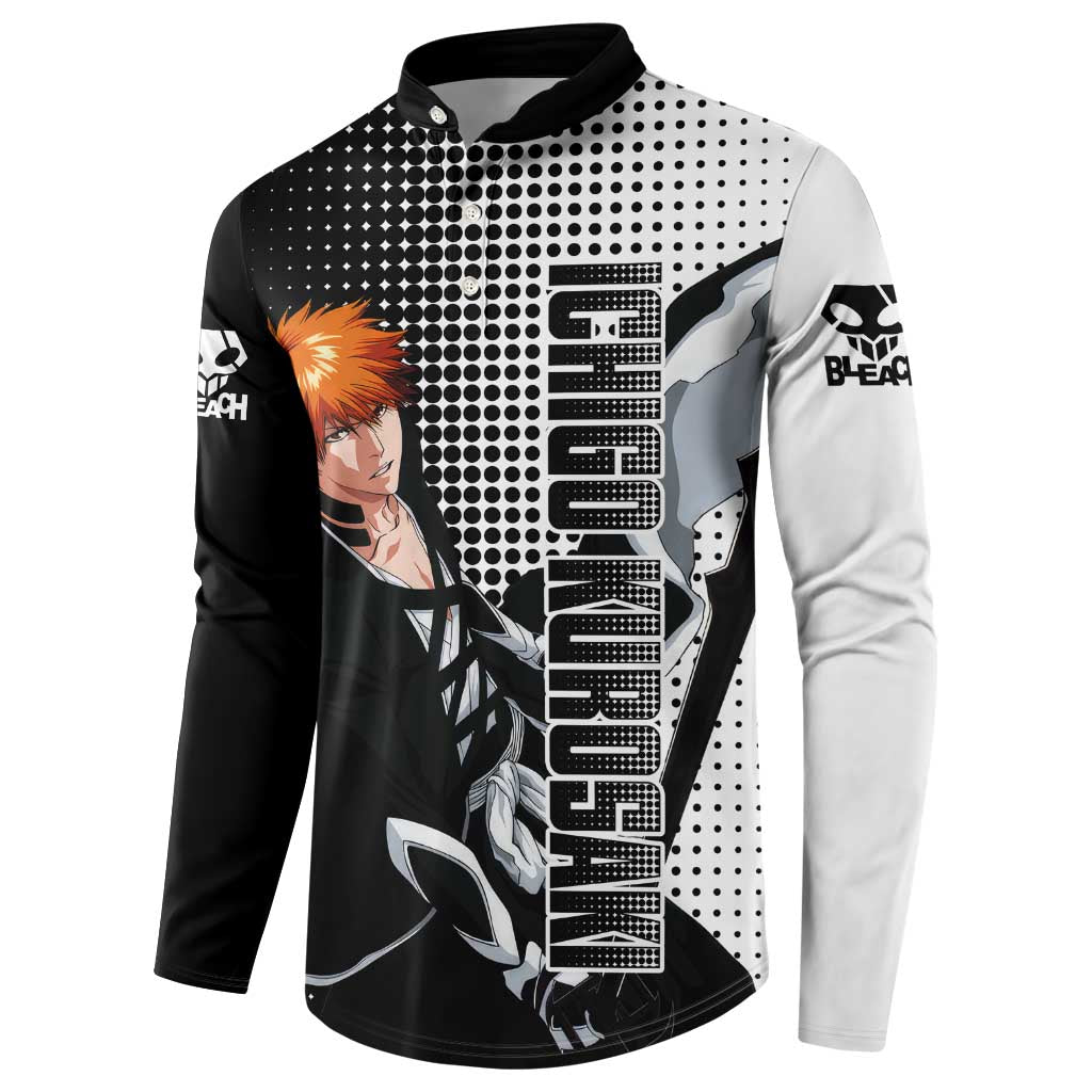 Ichigo - Bleach Button Sweatshirt Anime Mix Manga Style
