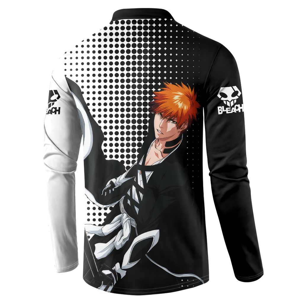 Ichigo - Bleach Button Sweatshirt Anime Mix Manga Style