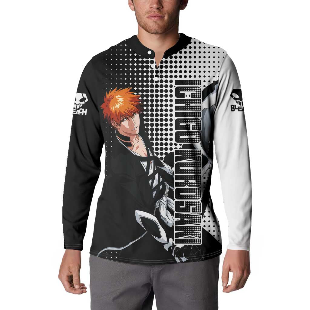 Ichigo - Bleach Button Sweatshirt Anime Mix Manga Style