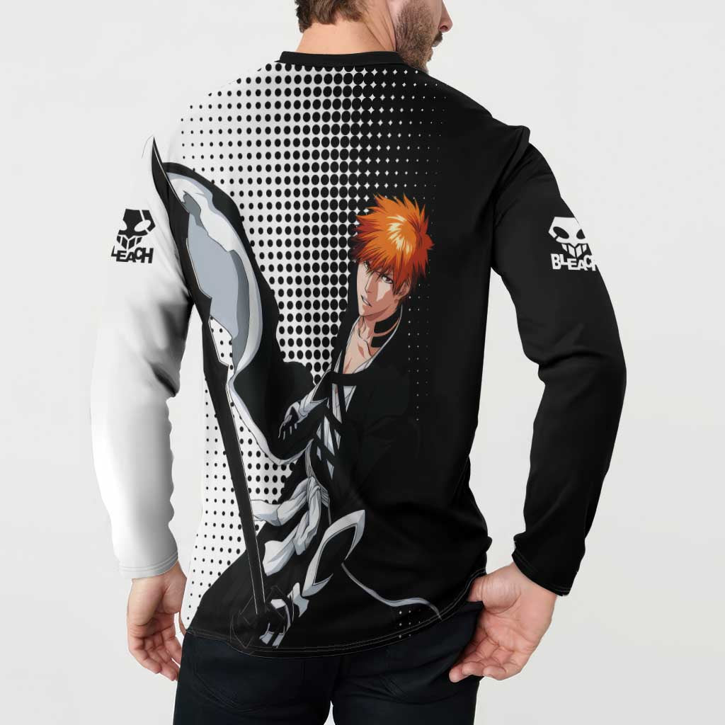 Ichigo - Bleach Button Sweatshirt Anime Mix Manga Style