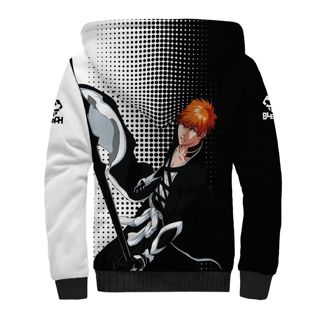 Ichigo - Bleach Sherpa Hoodie Anime Mix Manga Style