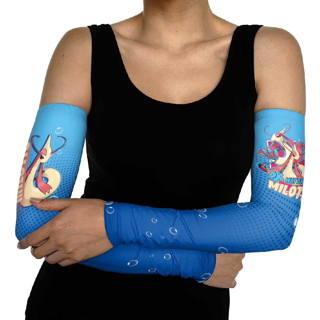 Milotic from Poké Arm Sleeves with Water Type Ability and Graceful Pose Design - The Mazicc