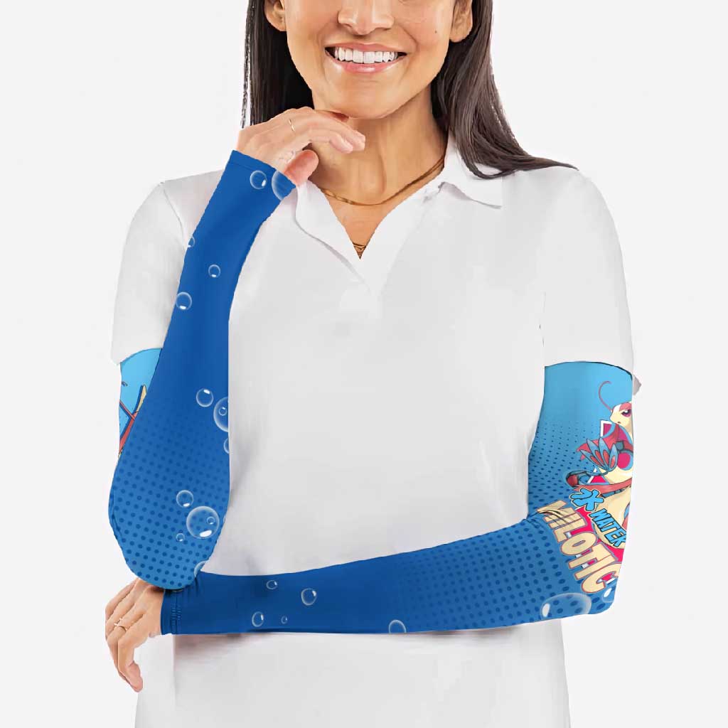 Milotic from Poké Arm Sleeves with Water Type Ability and Graceful Pose Design - The Mazicc