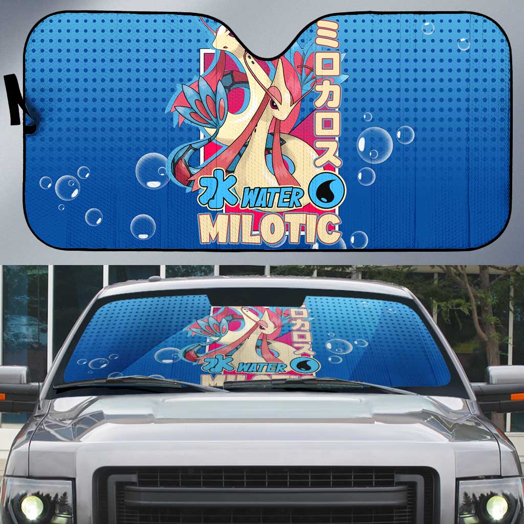 Milotic from Poké Auto Sun Shade with Water Type Ability and Graceful Pose Design - The Mazicc