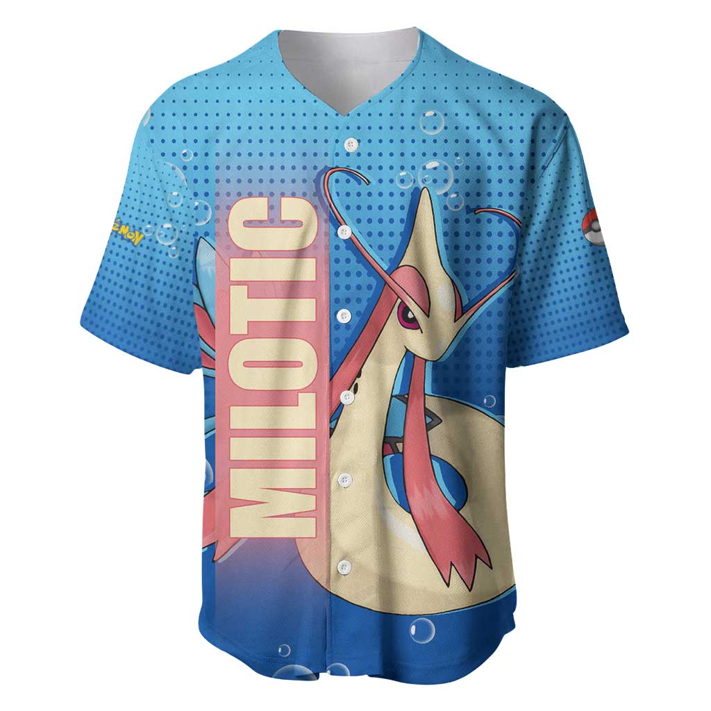 Milotic from Poké Baseball Jersey with Water Type Ability and Graceful Pose Design - The Mazicc
