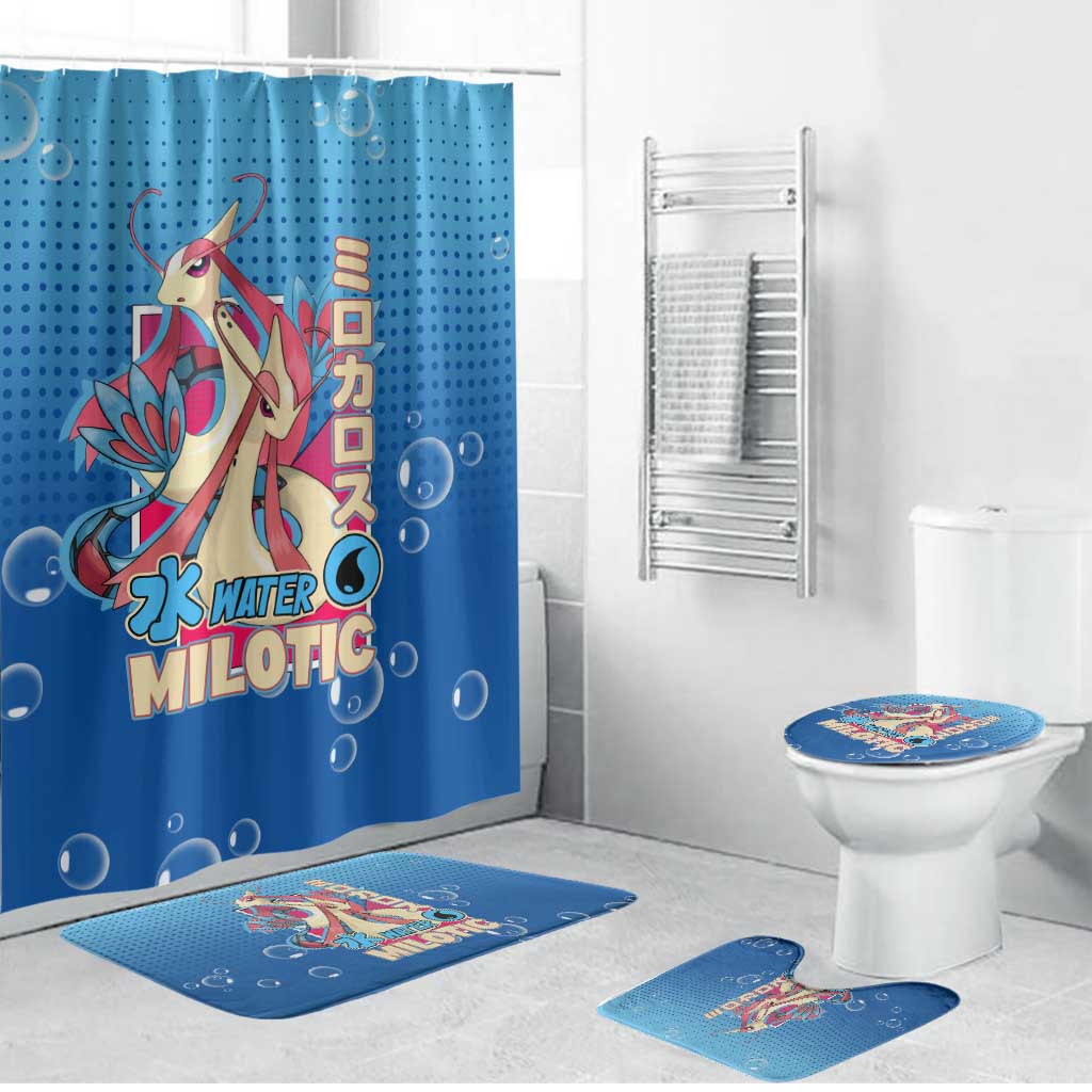Milotic from Poké Bathroom Set with Water Type Ability and Graceful Pose Design - The Mazicc