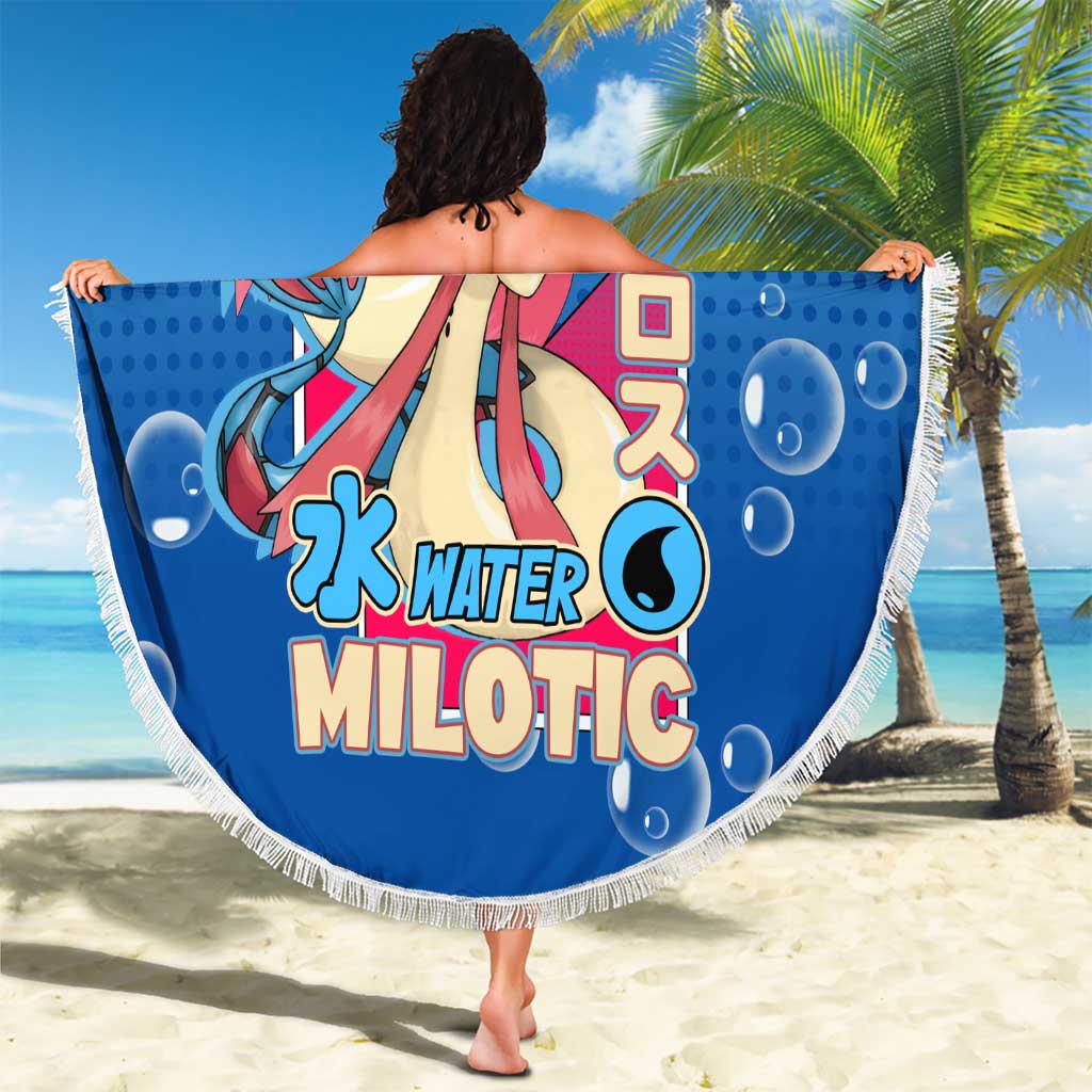 Milotic from Poké Beach Blanket with Water Type Ability and Graceful Pose Design - The Mazicc