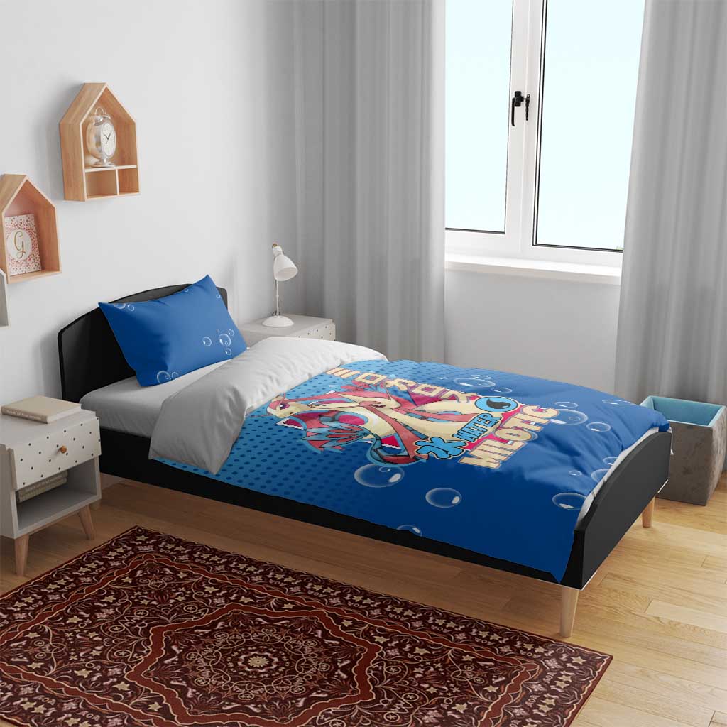Milotic from Poké Bedding Set with Water Type Ability and Graceful Pose Design - The Mazicc