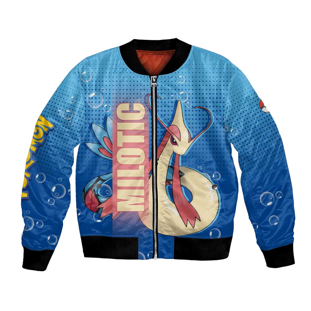 Milotic from Poké Bomber Jacket with Water Type Ability and Graceful Pose Design - The Mazicc