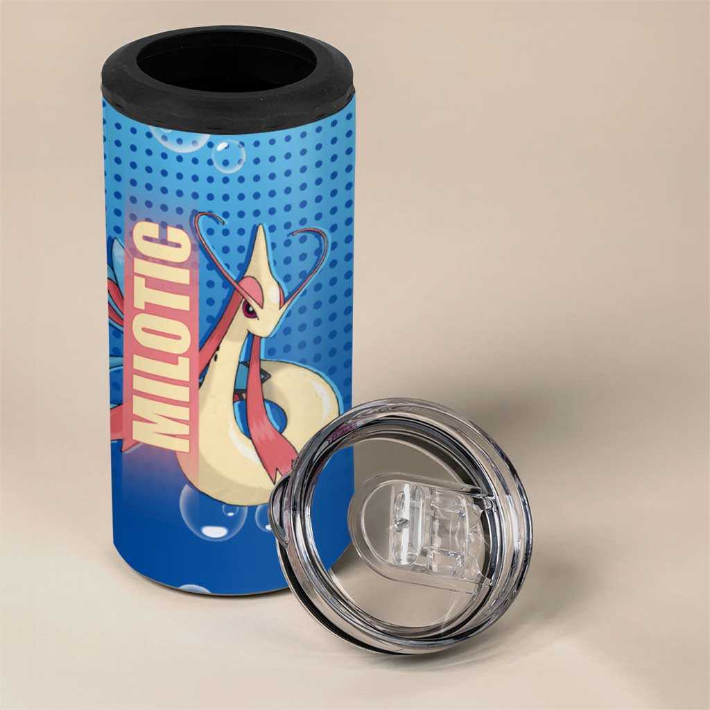 Milotic from Poké 4 in 1 Can Cooler Tumbler with Water Type Ability and Graceful Pose Design - The Mazicc