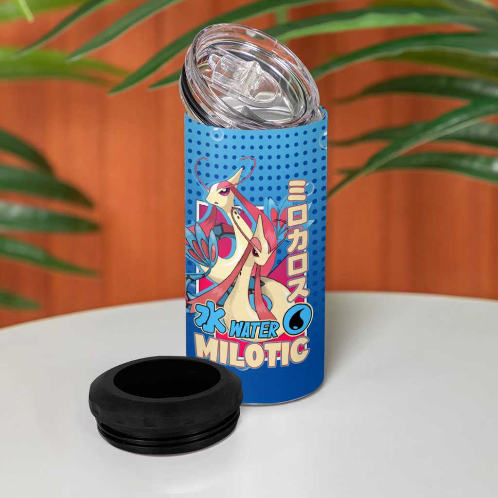 Milotic from Poké 4 in 1 Can Cooler Tumbler with Water Type Ability and Graceful Pose Design - The Mazicc